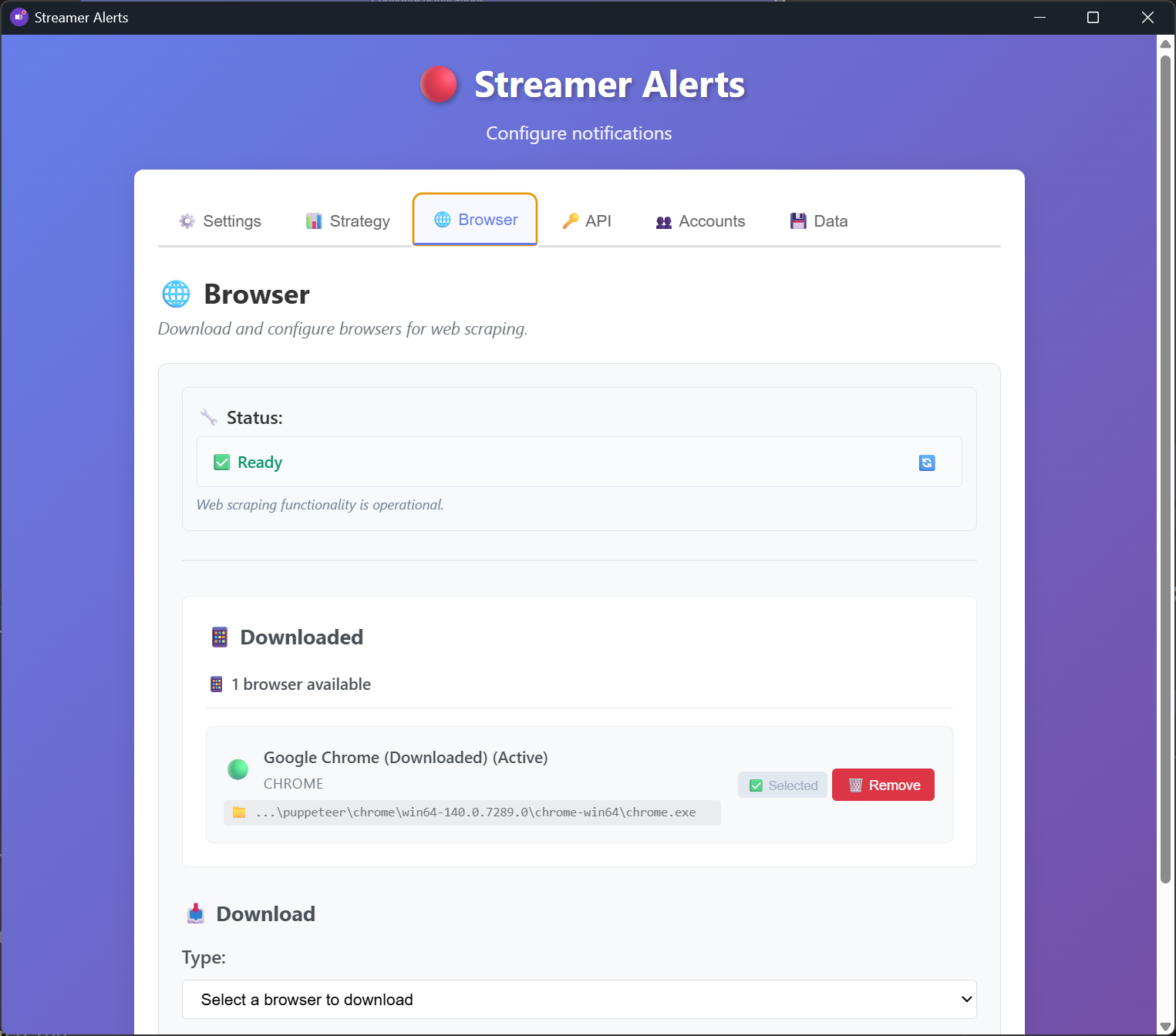 Browser automation screenshot